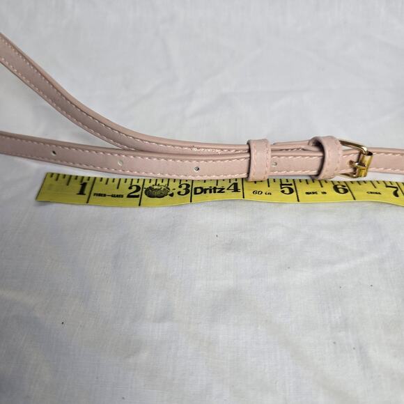 Mali + Lili Crossbody Bag Pink Faux Leather Magnetic Flap w/ Zipper Closure EUC - Picture 16 of 16